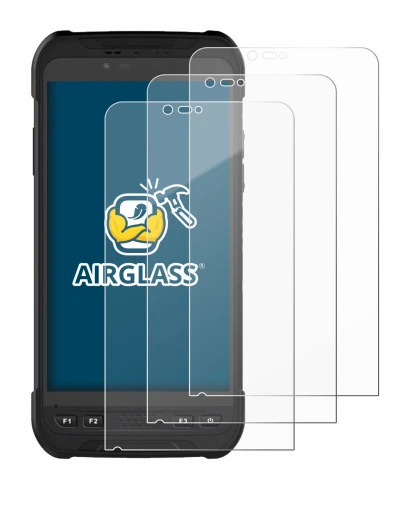 Image of the device Stonex S60 with a wide variety of screen protectors.