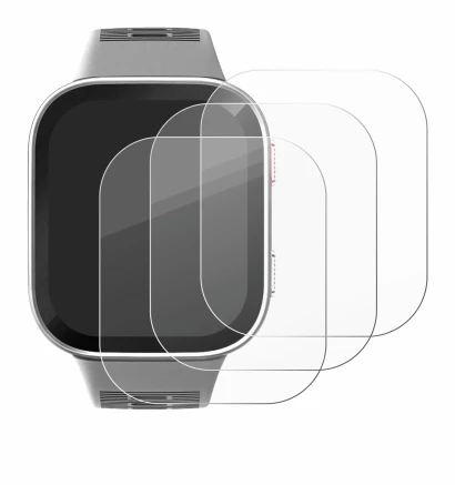 Image of the device Amazfit Bip Max with a wide variety of screen protectors.