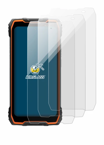 Image of the device Blackview Rock 2 with a wide variety of screen protectors.