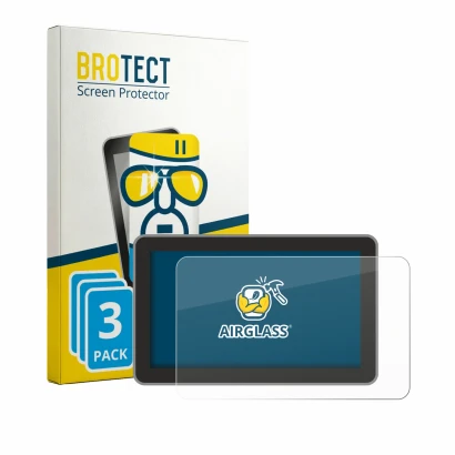 Front side of a product packaging with the brand logo BROTECT. Next to it is the device Bambu Lab H2S shown with the correspon