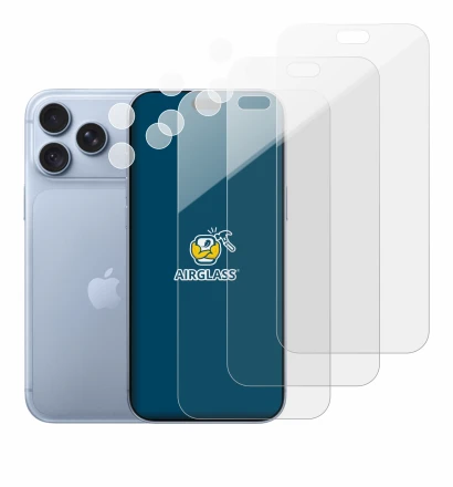 Image of the device Apple iPhone 18 Pro Max (Front+Camera) with a wide variety of screen protectors.