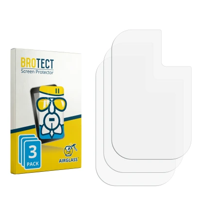 Front side of a product packaging with the brand logo BROTECT. Next to it is the corresponding screen protector.
