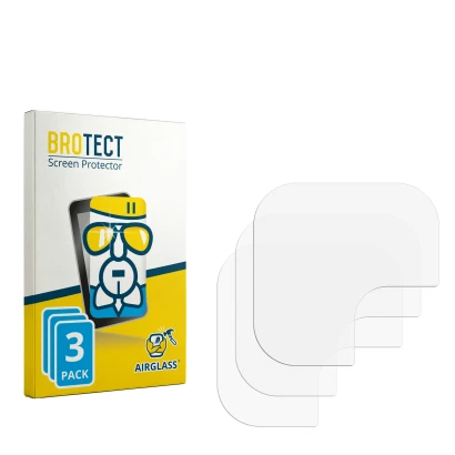 Front side of a product packaging with the brand logo BROTECT. Next to it is the corresponding screen protector.