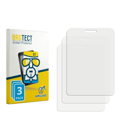 Front side of a product packaging with the brand logo BROTECT. Next to it is the corresponding screen protector.