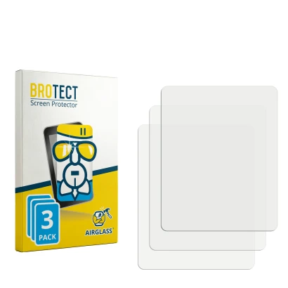 Front side of a product packaging with the brand logo BROTECT. Next to it is the corresponding screen protector.