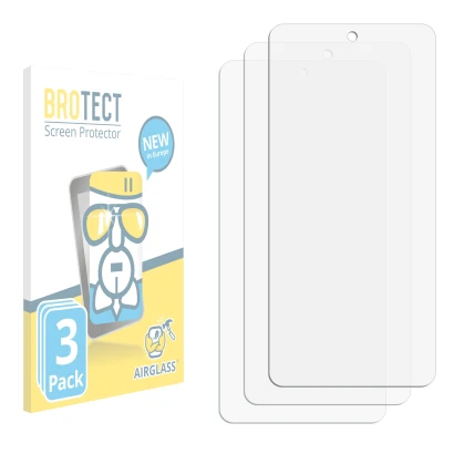 Front side of a product packaging with the brand logo BROTECT. Next to it is the corresponding screen protector.