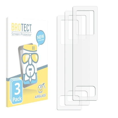 Front side of a product packaging with the brand logo BROTECT. Next to it is the corresponding screen protector.