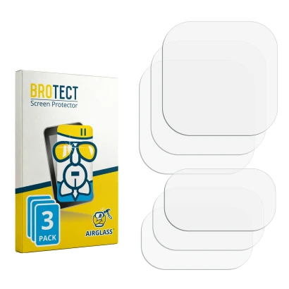 Front side of a product packaging with the brand logo BROTECT. Next to it is the corresponding screen protector.