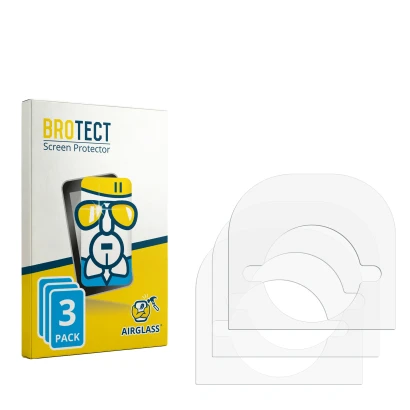 Front side of a product packaging with the brand logo BROTECT. Next to it is the corresponding screen protector.