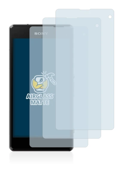Image of the device Sony Xperia Z1 Compact D5503 with a wide variety of screen protectors.