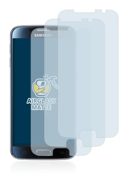 Image of the device Samsung Galaxy S6 with a wide variety of screen protectors.
