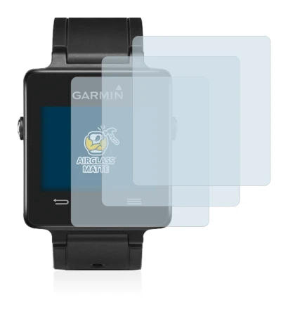 Image of the device Garmin vivoactive with a wide variety of screen protectors.