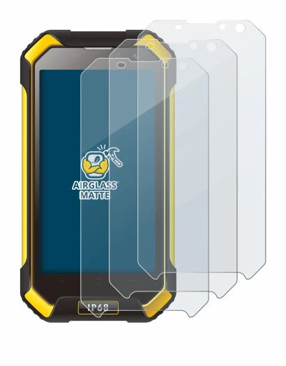 Image of the device Blackview BV6000 with a wide variety of screen protectors.