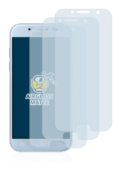 Image of the device Samsung Galaxy A5 2017 with a wide variety of screen protectors.