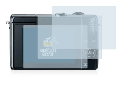 Image of the device Canon EOS M100 with a wide variety of screen protectors.