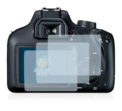 Image of the device Canon EOS 4000D with a wide variety of screen protectors.