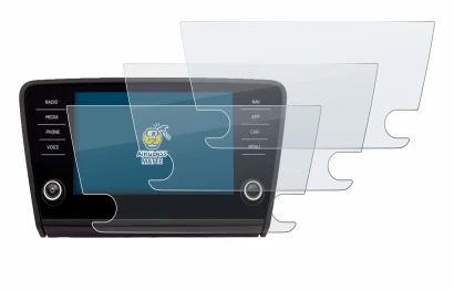 Image of the device Skoda Amundsen Superb 2018 Infotainment System 8" with a wide variety of screen protectors.