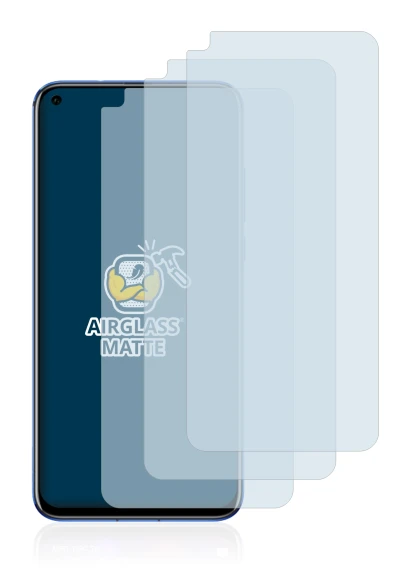 Image of the device Honor View 20 with a wide variety of screen protectors.