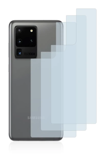 Image of the device Samsung Galaxy S20 Ultra (Back) with a wide variety of screen protectors.