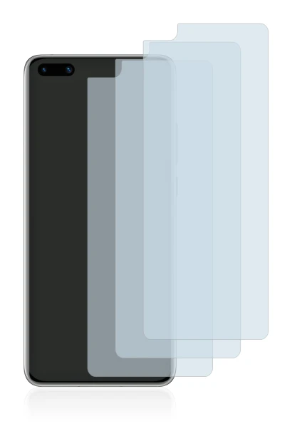 Image of the device Huawei P40 with a wide variety of screen protectors.