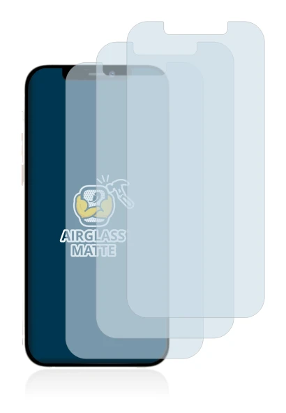 Image of the device Apple iPhone 12 Pro Max with a wide variety of screen protectors.