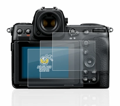 Image of the device Nikon Z 8 with a wide variety of screen protectors.