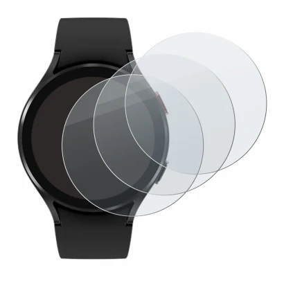 Image of the device Samsung Galaxy Watch 4 (44mm) with a wide variety of screen protectors.