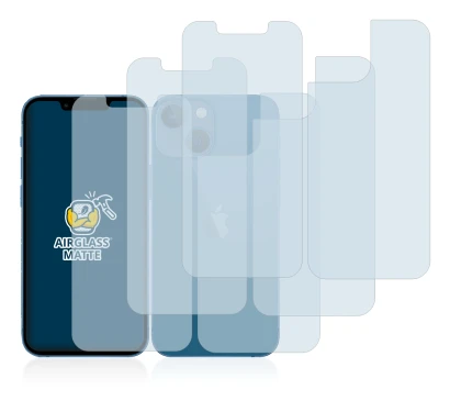 Image of the device Apple iPhone 13 mini (Front+Back) with a wide variety of screen protectors.