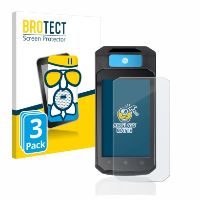Front side of a product packaging with the brand logo BROTECT. Next to it is the device Accu-Chek Insight mit DBLG1 shown with