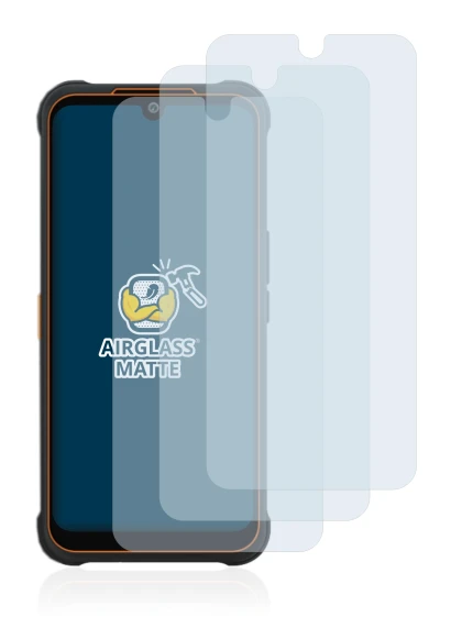 Image of the device AGM Glory Pro with a wide variety of screen protectors.