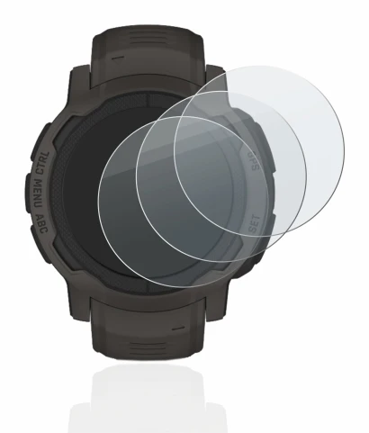 Image of the device Garmin Instinct 2 with a wide variety of screen protectors.