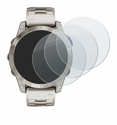 Image of the device Garmin D2 Mach 1 with a wide variety of screen protectors.