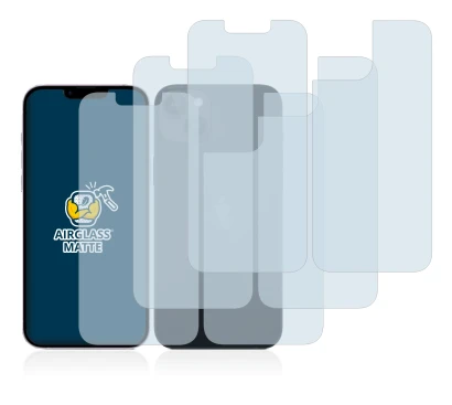 Image of the device Apple iPhone 14 (Front+Back) with a wide variety of screen protectors.