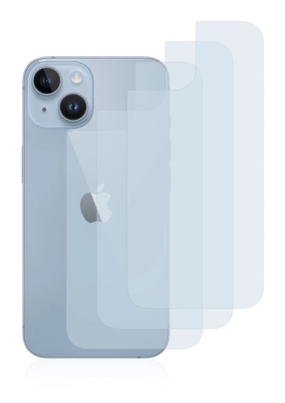 Image of the device Apple iPhone 14 (Back) with a wide variety of screen protectors.