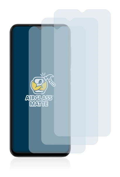 Image of the device Ulefone Note 14 with a wide variety of screen protectors.