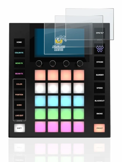 Image of the device Wolfmix W1 with a wide variety of screen protectors.
