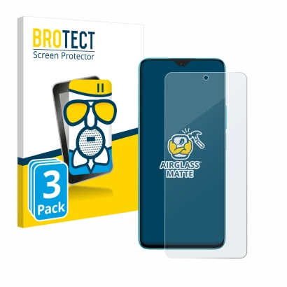 Front side of a product packaging with the brand logo BROTECT. Next to it is the device Honor 90 Lite shown with the correspon