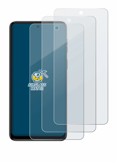 Image of the device Motorola Moto G54 with a wide variety of screen protectors.