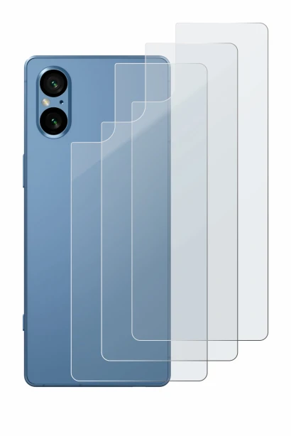 Image of the device Sony Xperia 5 V (Back) with a wide variety of screen protectors.
