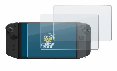 Image of the device Lenovo Legion Go with a wide variety of screen protectors.