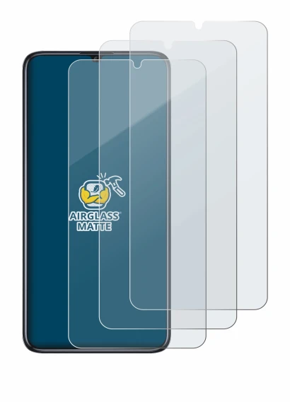 Image of the device Oukitel C51 with a wide variety of screen protectors.