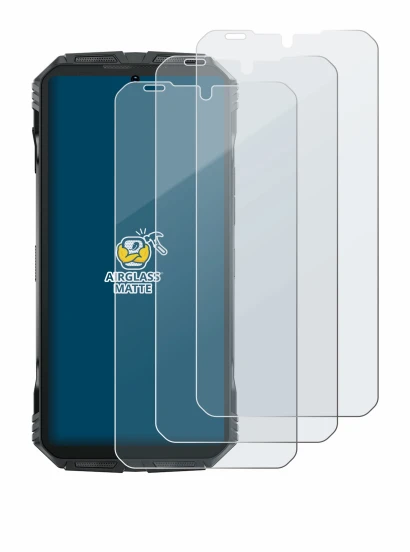 Image of the device Doogee S Punk with a wide variety of screen protectors.