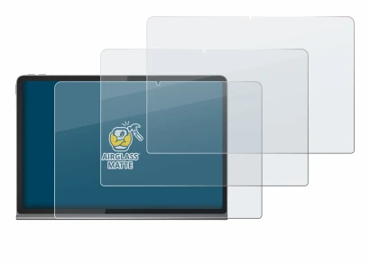 Image of the device Lenovo Tab Plus with a wide variety of screen protectors.