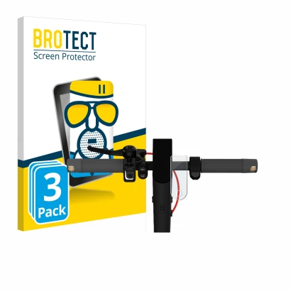 Front side of a product packaging with the brand logo BROTECT. Next to it is the device Xiaomi Mi 4 Lite E-Scooter (2nd Gen.)