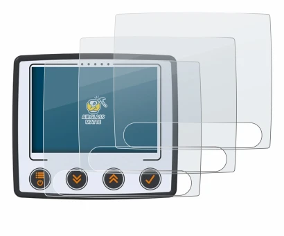 Image of the device Skytraxx 5 Mini with a wide variety of screen protectors.