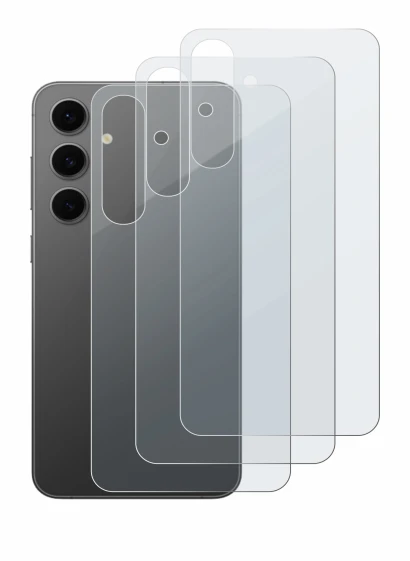Image of the device Samsung Galaxy S24 FE (Back) with a wide variety of screen protectors.