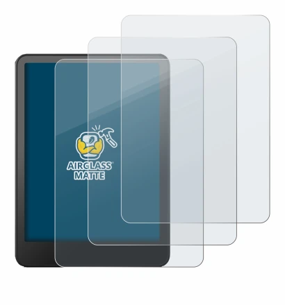 Image of the device Amazon Kindle Paperwhite 2024 (12. Gen.) with a wide variety of screen protectors.
