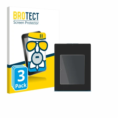 Front side of a product packaging with the brand logo BROTECT. Next to it is the device Lenovo Yoga Slim 9i Gen 10 14" shown w