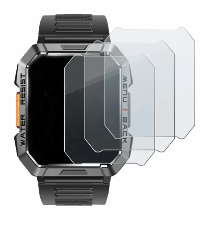 Image of the device Iowodo W60 2" with a wide variety of screen protectors.