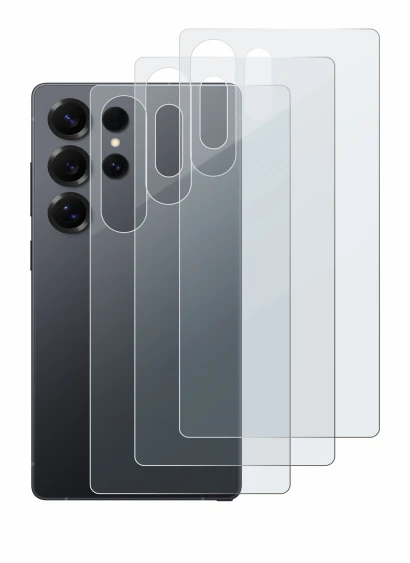 Image of the device Samsung Galaxy S25 Ultra Enterprise Edition (Back) with a wide variety of screen protectors.